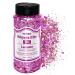 Hemoer holographic chunky glitter lavender 100g chunky sequins glitter craft glitter for resin face nail body handicrafts slime festival party glitter powder for nails glitter