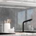 Sticker professionals kitchen back wall Self -adhesive glass optics designed - 20grey - 1.8mm stiffened every surface hard pet material premium 60 x 400cm H 60 cm x W 400 cm 20grey