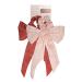 Kitsch Satin Hair Scarf Scrunchies - Stylish Bow Hair Ties for Women and Teens in Blush/Mauve - Buy Online on GoSupps.com