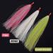 Fishing Bucktail Teasers Saltwater Kit - 12pcs Copper Tube Flash Skirts for Fluke Rig Fishing - Pink Teasers Plugs - Buy Online on GoSupps.com