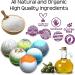 Men's Organic Bath Bombs Gift Set - Vegan, Natural Ingredients - Relaxing Epsom, Himalayan & Dead Sea Salts - Made in USA - Buy Online on GoSupps.com