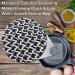 Dapper&Doll Cast Iron Cleaner - Stainless Steel Chainmail Scrubber for Fast Stuck On Food Removal - Ideal for Cast Iron Skillets | 4 Square - Buy Online on GoSupps.com