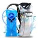 Sojourner Hydration Pack, Hydration Backpack - Water Backpack with 2l Hydration Bladder, Festival Essential - Rave Hydration Pack Hydropack Hydro for Hiking, Running, Biking, Festival Gear Holographic - Silver