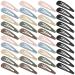XCZYN 40 Pcs Snap Hair Clips Matte Finish Colorful Color Anti-slip Snap Clip Hair Accessories Metal Barrettes for Women Little Girls Lady Hair Styling (40 Pieces Light Colour) 1 count (Pack of 40) Light Color