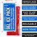 Reusable Gel Ice Packs for Injuries - Hot and Cold Compress for Shoulder, Knee, Ankle, Back, Neck, Foot, Wrist - Flexible Cold Packs for Pain Relief - Set of 2 - Buy Online on GoSupps.com