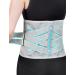 Back Brace for Lower Back Pain Women & Men Lumbar Support Belt Back Brace for Herniated Disc Sciatica and Pain Relief (M) Grey M