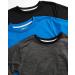 RBX Boys 3 Pack Athletic T-Shirt Set, Dry-Fit Sports Tee (Sizes 8-20), Castle Rock/Black/Direct Blue - Size 14-16 - Buy Online on GoSupps.com