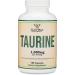 Taurine Supplement 1000mg Per Serving 180 Capsules - Amino Acid Studied to Support a Longer Healthier Life (Taurina) Vegan Safe Gluten Free Non-GMO by Double Wood - Buy Online on GoSupps.com