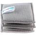 Elexaclean Flush Sponge Pot Cleaner Set - 3 Washable Microfiber Sponges (10x8 cm Gray) - Reusable Kitchen Cleaning Solution - Buy Online on GoSupps.com