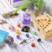 13pcs Crystal Set for Beginners - Crystal Ball, Worry Stones, Raw Crystals - Gemstone Pendulum & Healing Kit for Witchcraft, Meditation - Buy Online on GoSupps.com