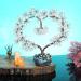 Clear Quartz Crystal Heart Bonsai Tree | Home Decor & Meditation Accessory - Buy Online on GoSupps.com