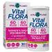 Vital Planet - Vital Flora Probiotics for Women 60 Billion CFU Diverse Strains Daily Shelf Stable Probiotic with Organic Prebiotics for Vaginal Support Immune and Digestive Health 30 Capsules 30 Count (Pack of 1)