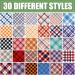 30 Pieces Cute Style Plaid Dog Bandanas - Adjustable & Washable Triangle Scarf for Small to Medium Dogs and Cats - Buy Online on GoSupps.com