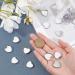 CHGCRAFT 300Pcs Empty Heart Metal Pans 19.5mm for Eyeshadow Palette - Makeup Palette Sliver - Buy Online on GoSupps.com