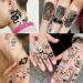 3D Black Skull Halloween Temporary Tattoos - 59 Sheets | Long Lasting Fake Tattoos for Adults & Kids - Realistic Owl, Wolf, Lion, Tiger, Devil | Body Art Stickers - Buy Online on GoSupps.com