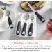 Special Supplies Adaptive Utensils 5-Piece Set for Hand Tremors, Arthritis, Parkinson's, Elderly - Non-Weighted, Non-Slip Handles - Stainless Steel Knife, Rocker Knife, Fork, Spoons - Black - Buy Online on GoSupps.com