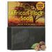O Natural African Black Cleaning soap - rich in African shea butter helps with the acne that is too sequent natural soap for men & women moisturizing facial soap African Black SOAP 1 piece (1 Pack)