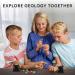 National Geographic Rock and Fossil Collection - 20 Stones & Fossils with Rose Quartz Jaspis & More | STEM Science Set for Kids - Buy Online on GoSupps.com