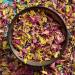 Edible 'Pixie Blush' Yellow Marigold Pink Rose with Blue Cornflower Dried Flower Petal Mix - 50g - Food Grade - Culinary - Cake - Bake - Decoration (312)