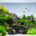 Relaxdays Aquarium Decoration Stone - Natural Look Rock Cave Hiding Place 8.5x17cm Black-Green Aquarium Accessory - Buy Online on GoSupps.com