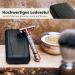 St rtebekker Premium Handmade Leather Razor Set | Travel Razor with 10 Blades & Mirror | Vintage Silver-Black Wet Razor - Buy Online on GoSupps.com