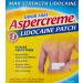 Aspercreme Max Strength Pain Relieving Lidocaine Patch 3.94 x 5.5 -Inch (5 Count) (2)
