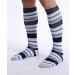 Doc Miller Compression Socks 15-20mmHg Knee High Support for Men & Women - Recovery from Shin Splints, Swelling, Varicose Veins - 1 Pair Medium - Grey Stripes - Buy Online on GoSupps.com