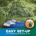 Atwater Carey Double Circular Bed Mosquito Net with Insect Shield Permethrin Bug Repellent - Green, One Size - Buy Online on GoSupps.com