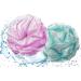 XL Loofah Bath Sponge Set - 4 Pack White w/ Color Accents - Extra Large 75g Soft Mesh Loufa Puff - Exfoliating Luffa Body Scrubber for Women & Men - Long-Handle Body Exfoliator by La Paix - Buy Online on GoSupps.com