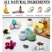 100 Wholesale Organic Bath Bombs - Large 3.2 oz - Luxury Natural Ingredients - Safe for Kids - Handmade in USA - Perfect Christmas Gift - Buy Online on GoSupps.com