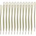 Efalock Professional Marquis Hair Clips - 4 cm Gold - Pack of 2 (24 Pieces Total) - International Shipping - Buy Online on GoSupps.com