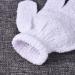 Hotop Dual-sided Exfoliating Shower Gloves - 4 Pairs | Body Bath Scrubs in White - Buy Online on GoSupps.com