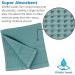 GILDEN TREE Waffle Towel 4 Pack Washcloths for Face & Body - Quick Dry & Thin Exfoliating - Classic Style (Seafoam) - Buy Online on GoSupps.com