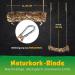 Buy Corkast Swing for Birds & Rodents | Natural Cork Play & Nibble Toy | Disinfected | 2.5-5 cm | 20 cm Width | Durable Stainless Steel Hook - Buy Online on GoSupps.com