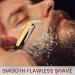 Asipro Razor for Men - Straight Barber Knife Set with Etui & 10 Extra Blades | Ideal Beard Grooming Tool | Black Gold - Buy Online on GoSupps.com