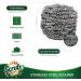 SCRUBIT 6 Pack Stainless Steel Scourers - Kitchen Scrubber Pads for Dishes, Pots, Pans, Ovens - Tough Cleaning Solution - Buy Online on GoSupps.com