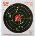 50 Pack - 10" Reactive Splatter Targets - Glowshot - Multi Color - Gun and Rifle Targets - Glow Shot Multi-Color Tagboard 50 Pack