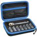 Travel Case Compatible with Gillette Heated Razor for Men Starter Shave Kit Storage Holder for Blade Refills Clipper Guards Charging Dock and Accessories-Blue(Box Only)