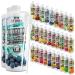 C.P.Sports beverage syrup for mineral drink i syrup sugar-free for vital drink blueberry with vitamins i beverage concentrate for mixing with water for sports drink I 2 liter + 2 pump donor Blueberry 1 L (2 Pack)