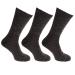 Mens Lambs Wool Blend Diabetic Extra Wide Socks (3 Pairs) 7 - 12 US Charcoal
