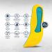 MEGAComfort MEGASole Anti-Fatigue Insoles | Women's Size 5-6-7 | 100% Memory Foam with Gel | Yellow Blue - Buy Online on GoSupps.com