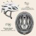 Retrospec Silas Adult Bike Helmet with Light - Matte White | One Size - for Men & Women - Buy Online on GoSupps.com