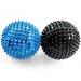 2x DBT skills hedgehog ball |Magnetic high stress acupressure ball |For stress relief or massage |against tension and for more mobility and concentration (blue/black) blue/black 47 mm