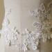 Off White Lace Applique Flower Embroidery Motif for Wedding Dress DIY Sewing - 1 Pair - Buy Online on GoSupps.com