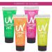 UV Glitter Body Paint Gel Set - 4 Colors - 10ml Tubes - Glowing Effect - For Girls, Women, Adults - Dress Up, Festival, Halloween - by Splashes and Spills - Buy Online on GoSupps.com