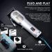 COMZIO Professional Cordless Hair Clippers for Men - Rechargeable Beard Trimmer with LED Display - Buy Online on GoSupps.com