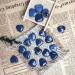 Xiannvxi 15pcs Blue Sodalite Heart Stones - Natural Gemstones for Reiki Healing Meditation | Love Palm Bag Stones - Buy Online on GoSupps.com