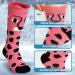 Muezna 2 Pairs Kids Merino Wool Ski Socks | Knee-High Winter Thermosocks for Girls | Warm Thick Sports Socks (29-36) - Pink/Purple - Buy Online on GoSupps.com