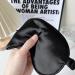 ECHOLLY Silk Sleep Eye Mask Set with Ear Plugs - Perfect Light Blockout for Men and Women - Comfortable & Soft Eye Mask for Sleeping - Includes Travel Pouch (Black) - Buy Online on GoSupps.com