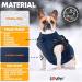 Lovpet 3XL Dog Jacket - Waterproof Winter Vest with Feces Bags Chest Strap & Reflectors | Padded Dog Coat in Navy Blue for Large Dogs - Buy Online on GoSupps.com
